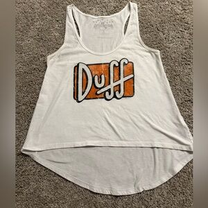 Universal Simpson’s Tank Top with Duff Graphic- Small